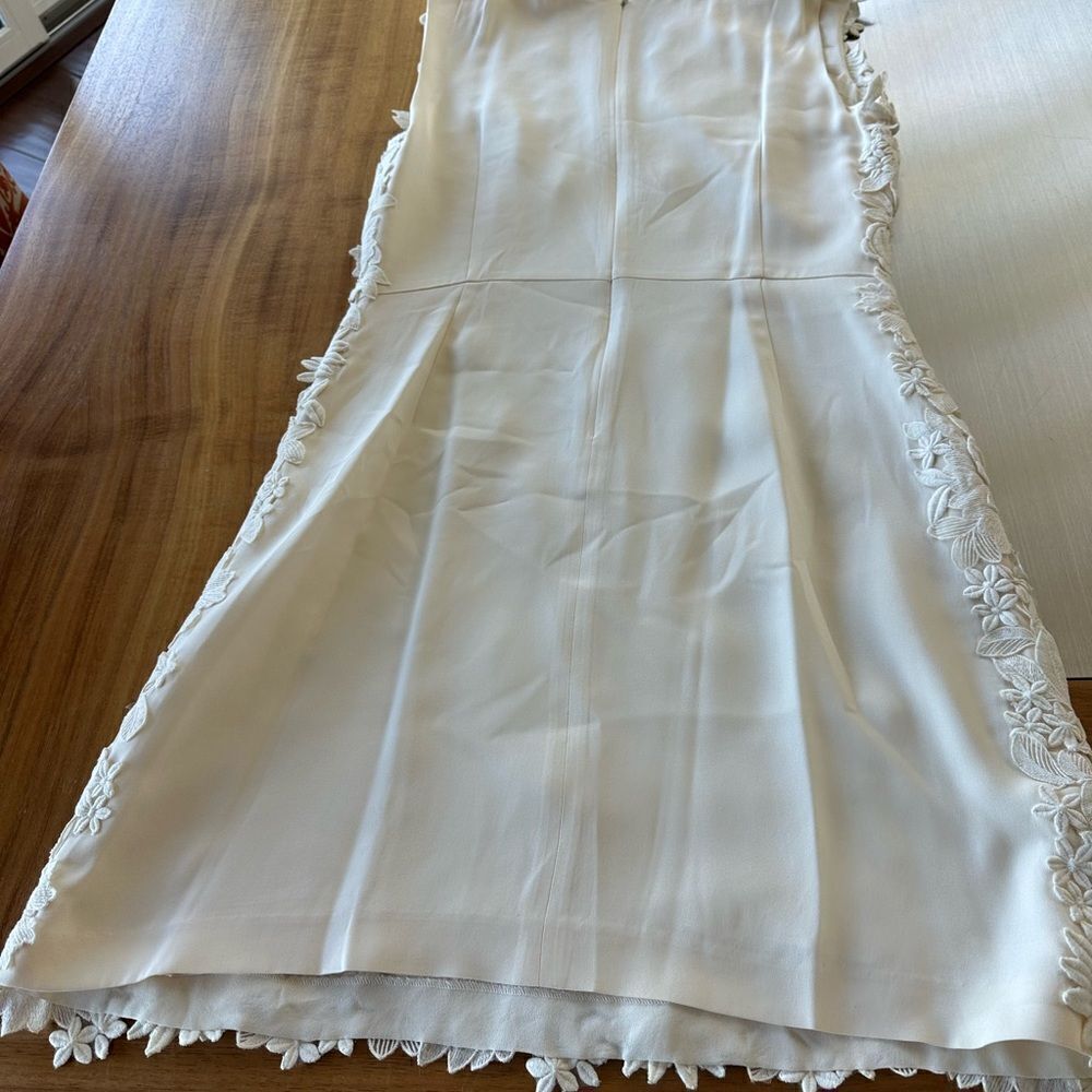 Tory Burch white lace sleeveless dress. Size 10 - Picture 5 of 12